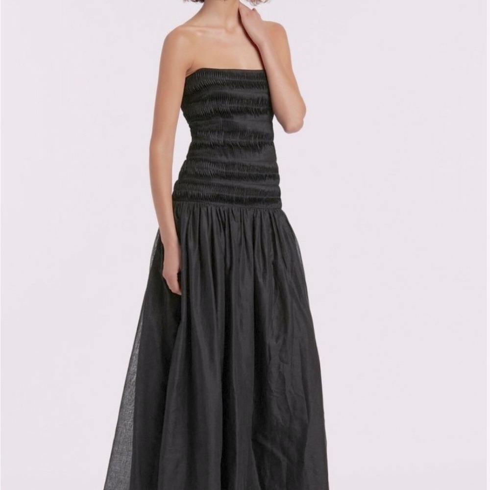 Sir the Label Pintuck Strapless Dress